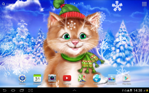 Winter Cat Live Wallpaper screenshot 0