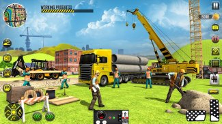 City Road Builder Construction Excavator Simulator screenshot 1
