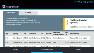 Togtrafikken i DK - DSB screenshot 0