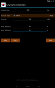 Pumping power calculator Lite screenshot 8