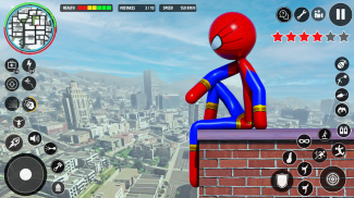 Stickman Rope Hero Spider Game screenshot 7
