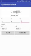 Quadratic Equation Calculator screenshot 1