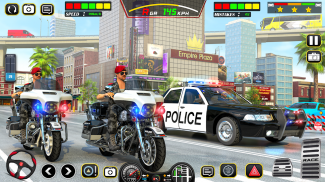 Bike Chase 3D Police Car Games screenshot 7