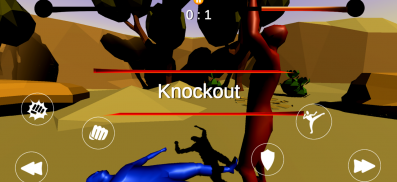Savage Fighter - Online 2 Player Fighting Game screenshot 1
