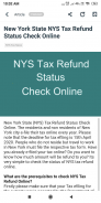 NYS Tax Refund Status screenshot 2