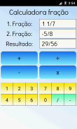 Calculadora fração screenshot 1