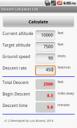 Airplane Descent Calculator LT screenshot 0