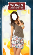 Women Mini Skirt Suit New screenshot 5