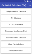 CardioRisk Calculator screenshot 1
