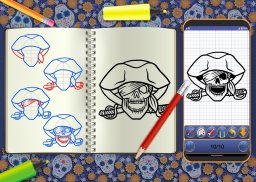 Learn To Draw Skull Tattoos Step By Step - Free screenshot 7