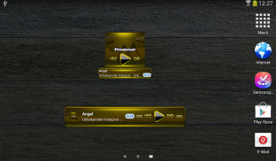 Poweramp widget BLACK YELLOW screenshot 1