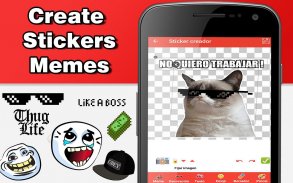 Create stickers memes for whatsapp Meme generator screenshot 1