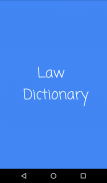 Law Dictionary screenshot 1