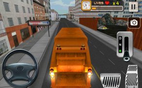 Città Garbage Truck Cleaner 3D screenshot 6