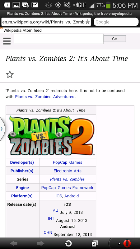 Screenshot of Plants vs. Zombies 2: It's About Time (Android, 2013