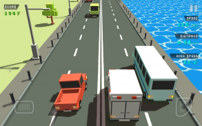 Blocky Traffic Racer screenshot 1