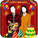 Happy New Year Couple Suit Icon