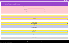 Lime Requirement Calculator screenshot 2