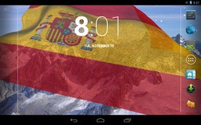 Spain Flag Live Wallpaper screenshot 0