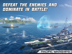 Pacific Warships: ऑनलाइन वारगेम PvP नेवल शूटर screenshot 8