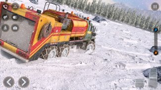 Mud Truck Driving Snow Game screenshot 3