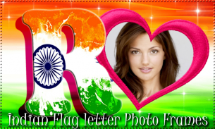 Indian Flag Letter Photo Frame screenshot 2