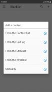 Block a number calls Free - Calls Blacklist screenshot 1