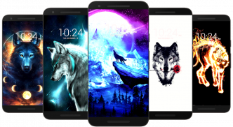 Black Wolf Wallpaper HD screenshot 5