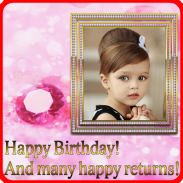 Birthday photo frame greetings screenshot 8