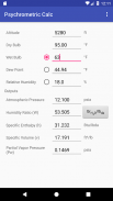 Psychrometric Calc screenshot 1