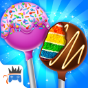 Rainbow Cake Pop Maker - Dessert Food Cooking Game Icon