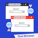 Navegador Duplo Rápido Secure Multi Screen Browser Icon
