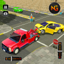 City Tow Truck Driving Car Transporter 3D