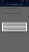 Mock Test for Post office Exam screenshot 0