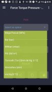 Force Torque Pressure - unit converter screenshot 5
