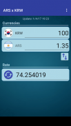 Arg. Peso x South Korean Won screenshot 2