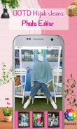 OOTD Hijab jeans Photo Editor screenshot 1