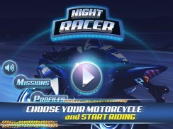 سباق الدراجات النارية الليلي screenshot 5
