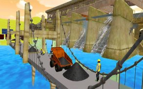 Mountain River Bridge Construction Road Builder screenshot 9