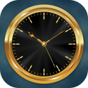 Luxury Golden Clock Live Wallpaper Icon