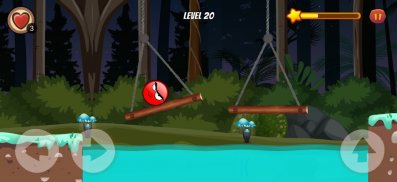 Red Jump Ball Jungle Adventure screenshot 1