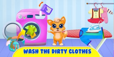 BABY Panda House Clean up Game screenshot 5