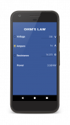 Ohm's Law - Electrical Calculator screenshot 1