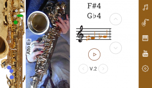 2D Saxofón Notas screenshot 15
