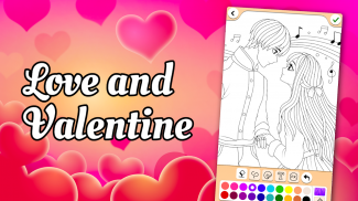 Valentines love coloring book screenshot 4
