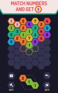 UP 9 – Hexa-Puzzle! Verschmelzen Sie Zahlen bis 9 screenshot 0