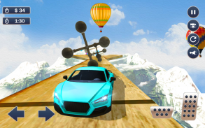 Mega Ramp Simulator Mobil -3D yang mustahil Stunts screenshot 0