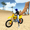 Motocross Spiaggia Salto 3D Icon