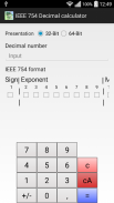 IEEE 754 decimal calculator screenshot 0