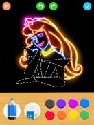 Draw Glow Princess screenshot 4